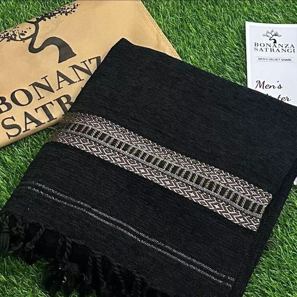 Shawls for Boys Customized (Black)