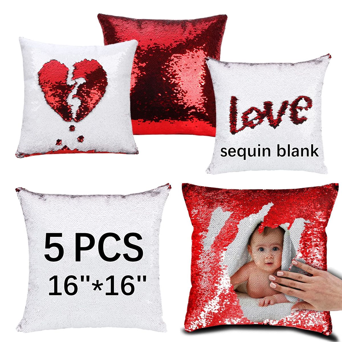 Magic Sequin Sublimation Cushion