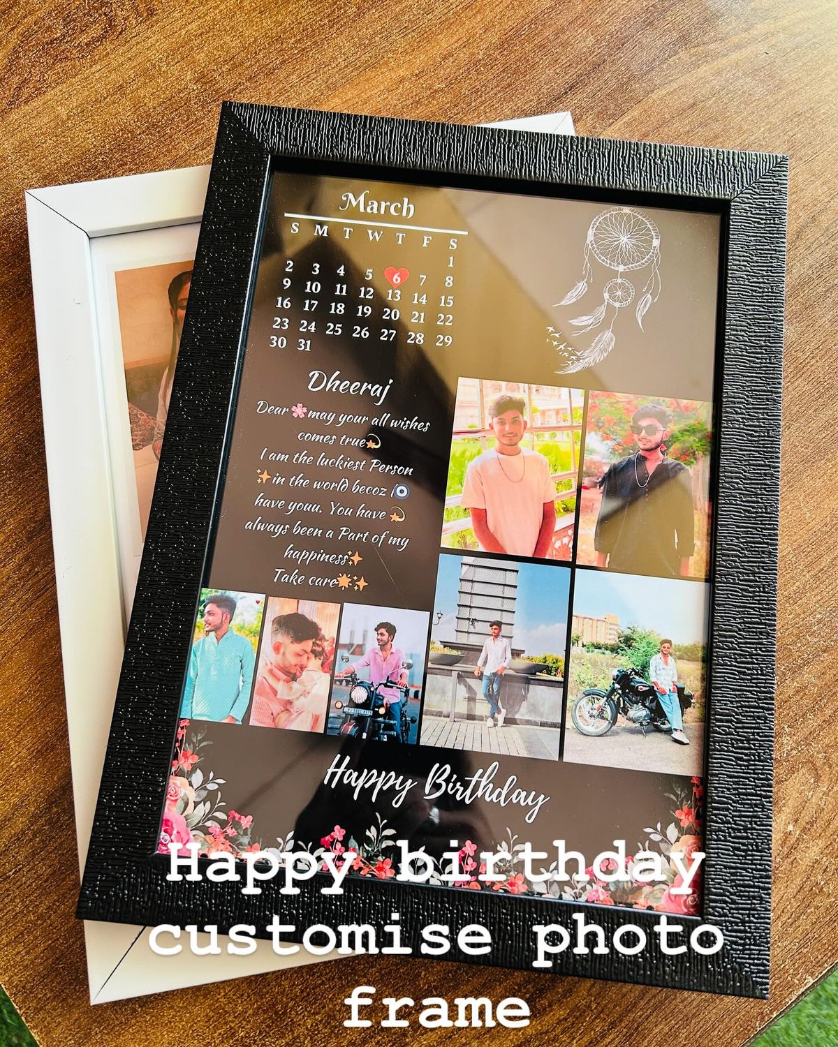 Black Personalized Photo Frame