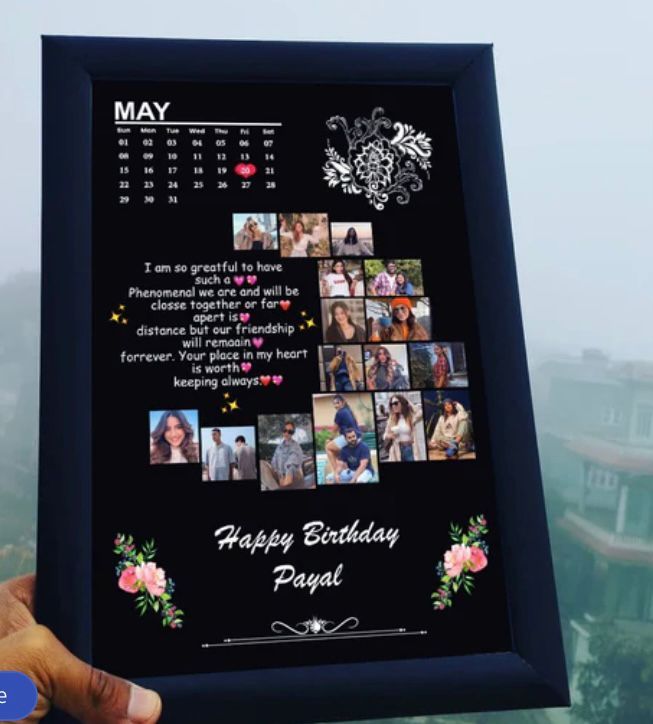 Black Personalized Photo Frame