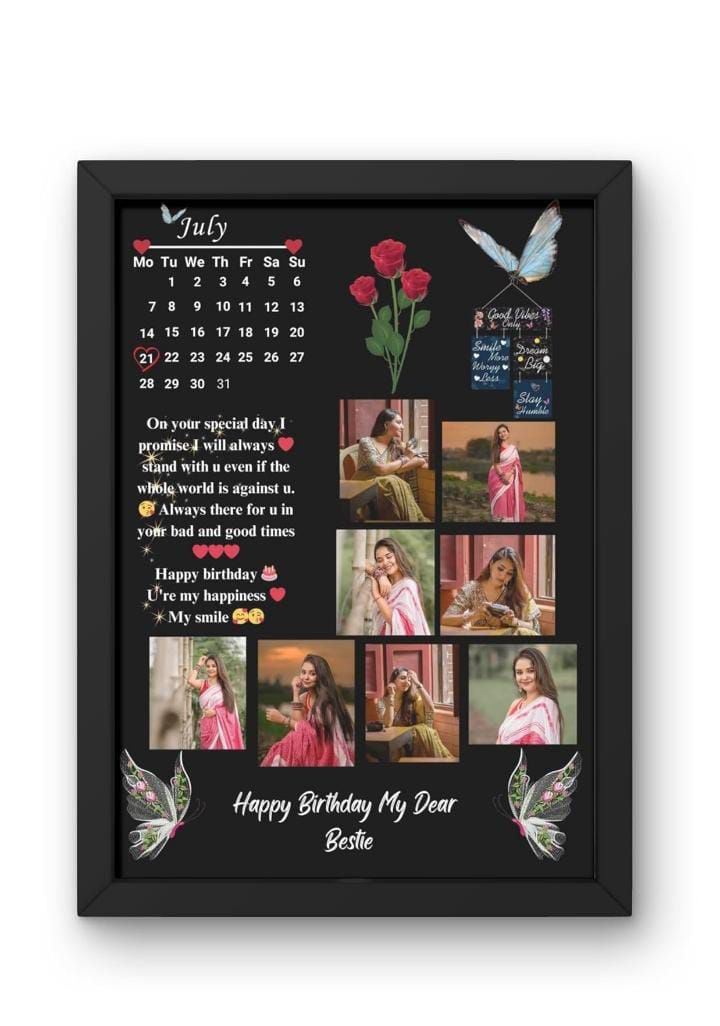 Black Personalized Photo Frame