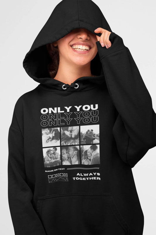 Customized Name and picture Woman's Hoodies