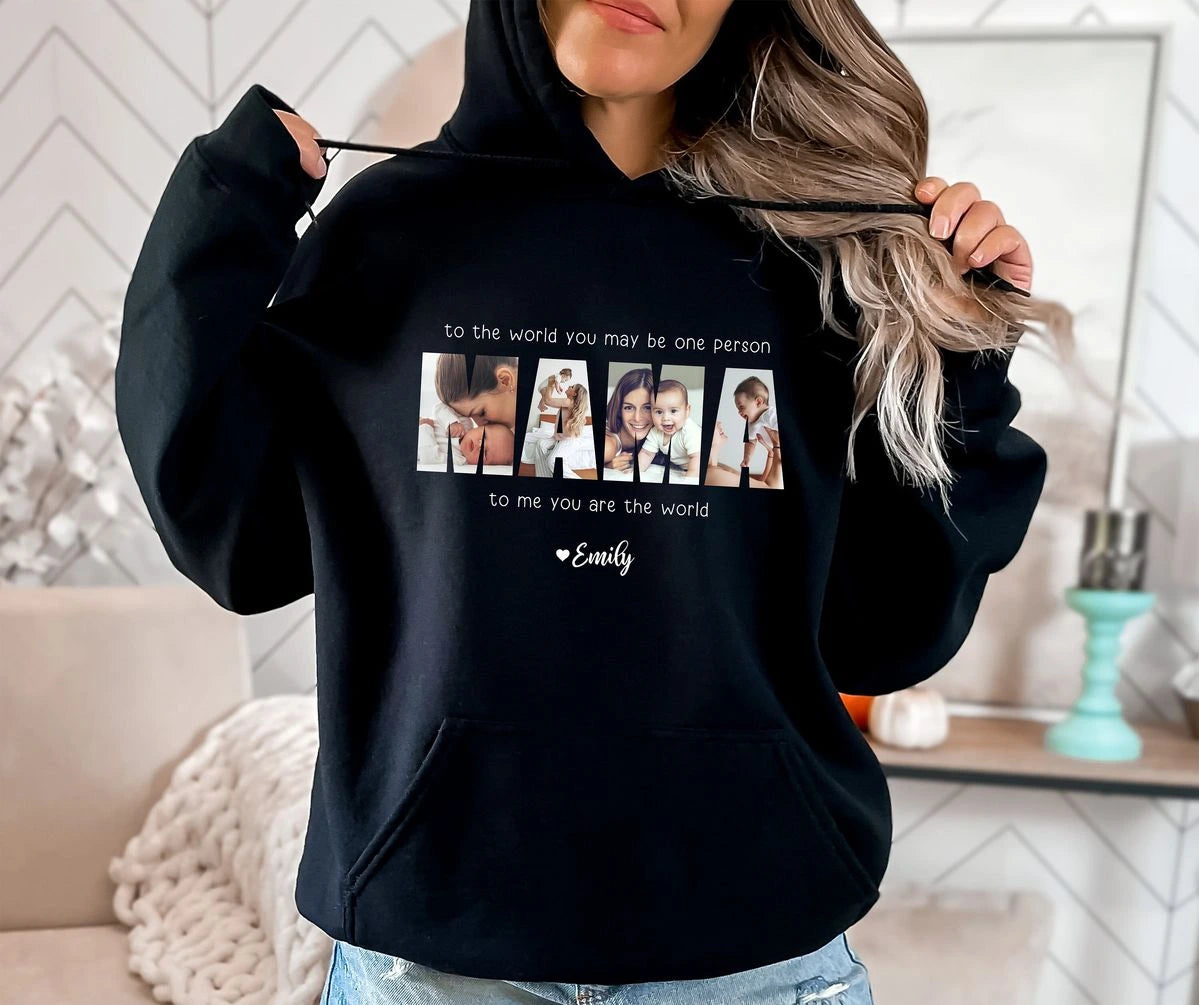 Customized Name and picture Woman's Hoodies