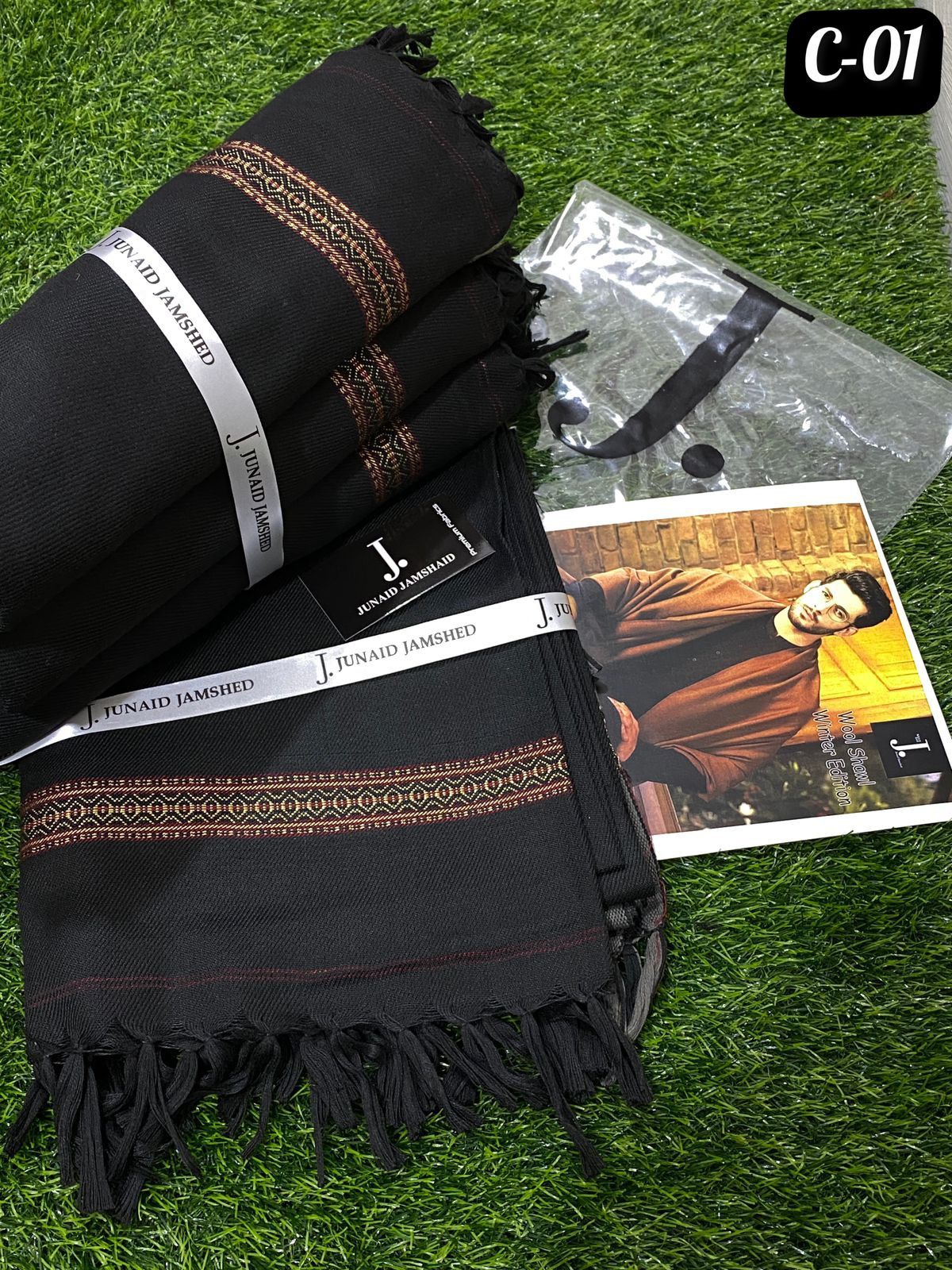 Shawls for Boys Customized (Black)