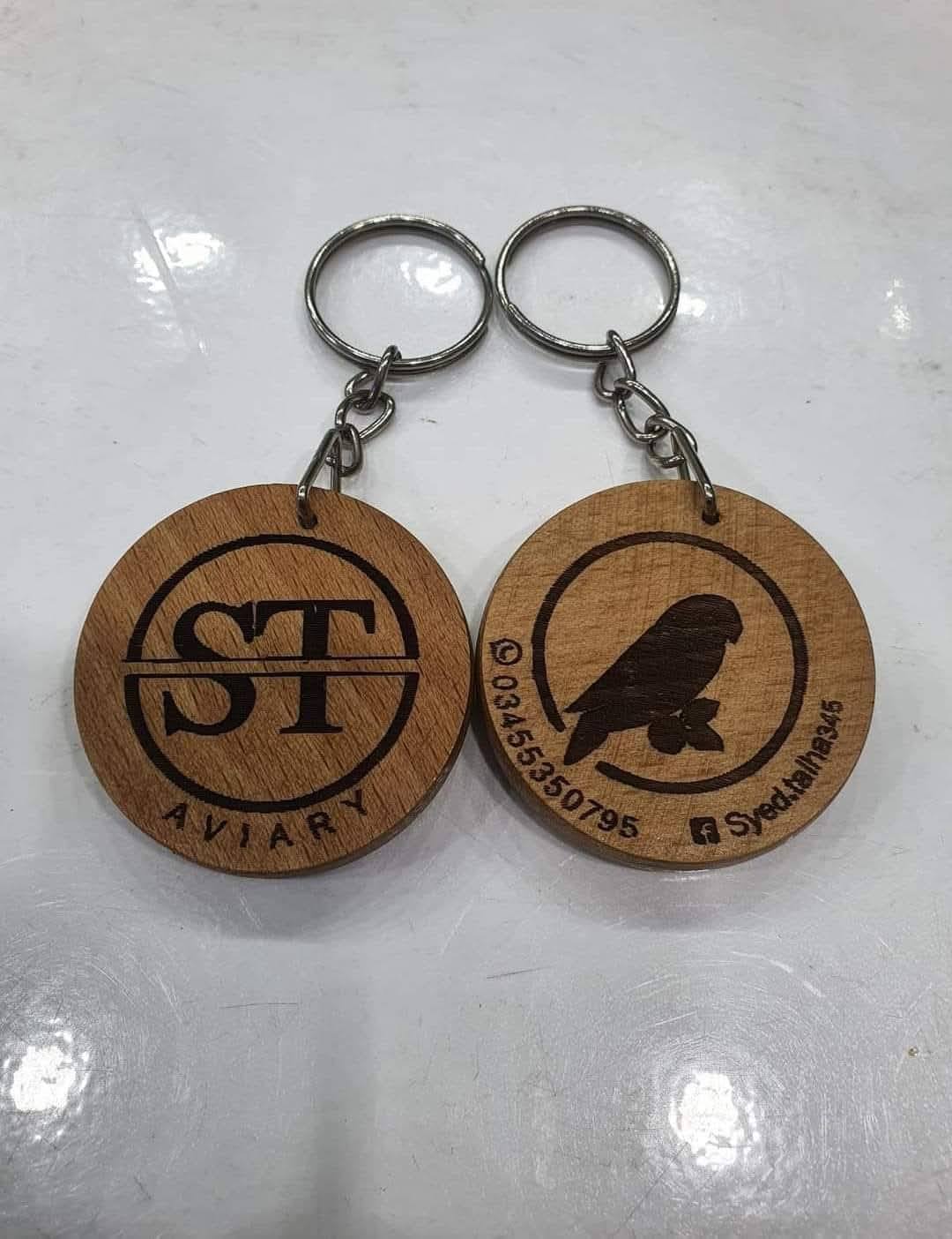 Wooden Keychain – Print-On-Demand