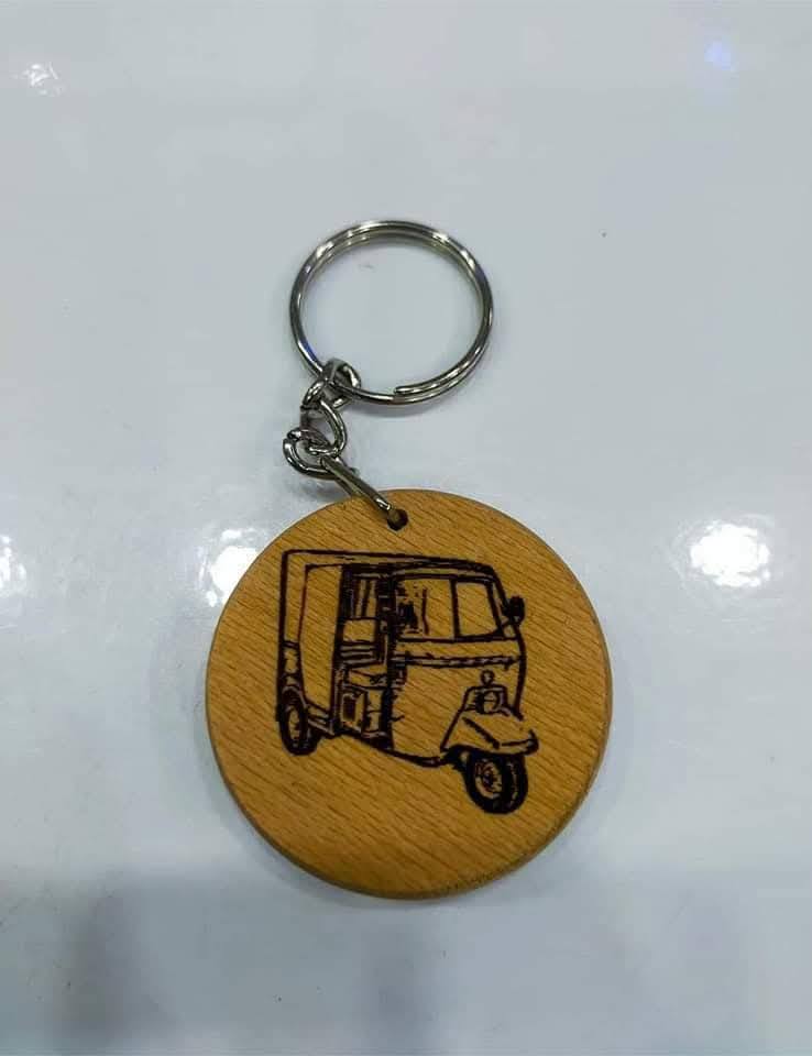 Wooden Keychain – Print-On-Demand