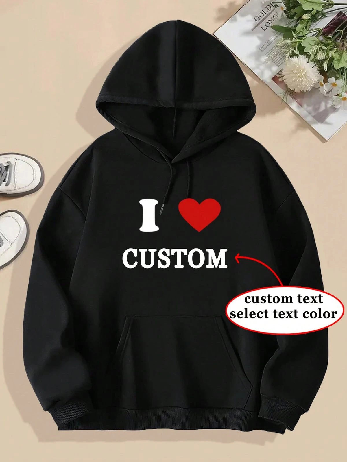 Customized Name and picture Woman's Hoodies