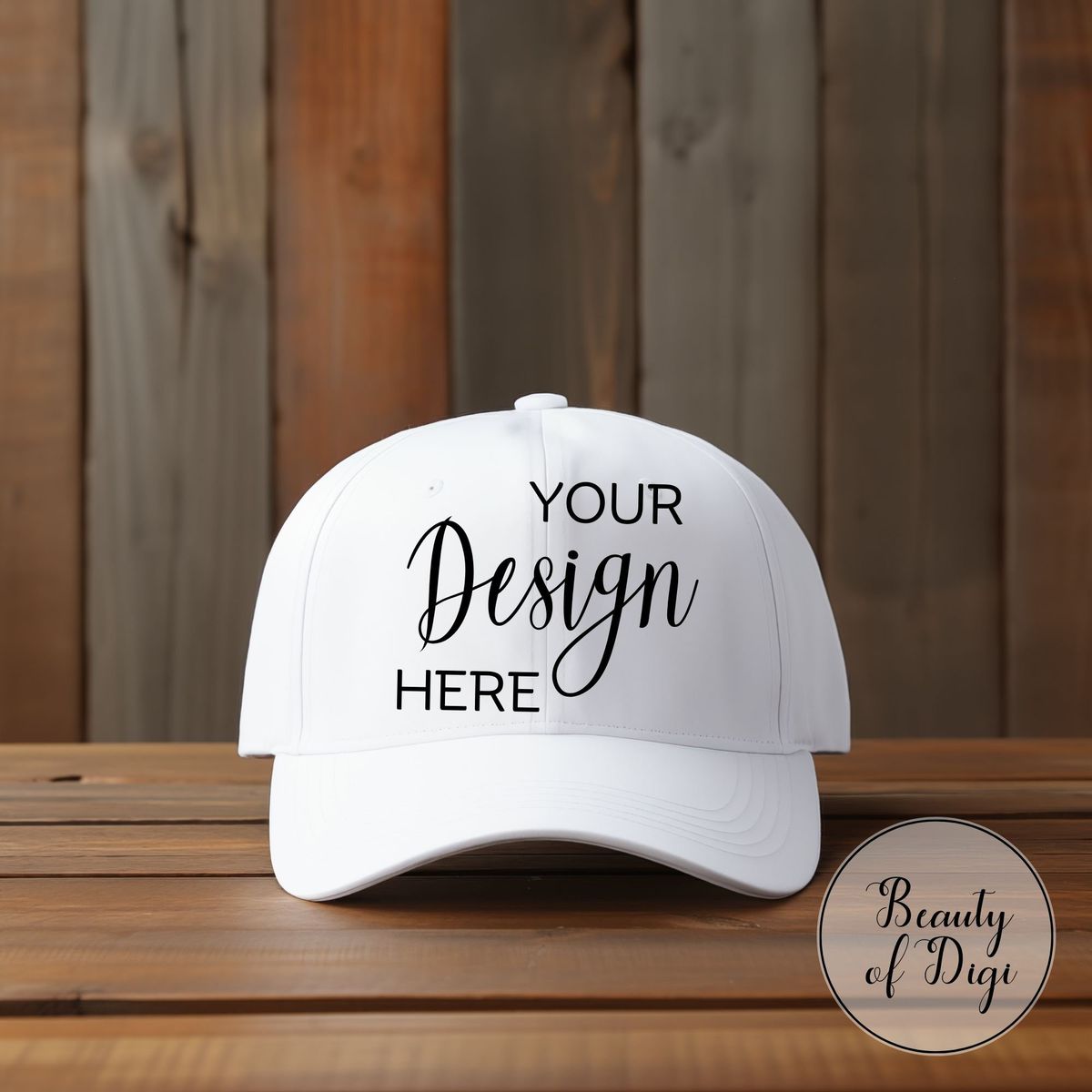 White Polyester Sublimation Cap