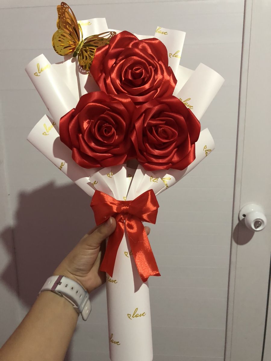 Handmade Ribbon Bouquet